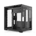 Angled interior view of Golden Field S01 M-ATX Gaming Casing revealing open-frame chassis with modular mounting points.