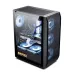 Side view of Golden Field Snow Pro E-ATX Gaming Casing revealing RGB-lit components and spacious interior layout.