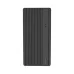 Front view of MaxGreen Entice G1 Casing with ribbed panel, power and reset buttons, USB ports, and audio jacks.