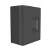 Angled front view of MaxGreen Entice G1 Casing highlighting compact tower design with USB 3.0, Type-C, and audio ports.
