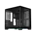PC Power Darkion Infinity BK Gaming Casing with cube design, tempered glass front, and RGB strip lighting.