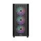 PC Power Flow Dark Mesh Mid Tower ATX Gaming Casing