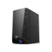 Value‑Top Gaming Case front view in black with angular design, RGB lighting, and side ventilation