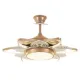 Qulik Q-K6334 48" Decorative Chandelier Ceiling Fan With Light and Remote