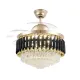 Qulik Q-T7456 48" Decorative Chandelier Ceiling Fan With Light and Remote