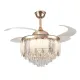 Qulik Q-T8255 48" Decorative Chandelier Ceiling Fan With Light and Remote
