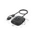 Top angled view of the Onten OTN-UCA310 USB 3.1 5G Hub showing its compact square hub body with dual USB-C cables.
