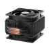 Angled view of Arctic Freezer 36 Black CPU Cooler with dual fans, copper heat pipes, and dense fin stack design.