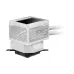 Pump block view of Asus ROG RYUJIN III 360 ARGB AIO Liquid CPU Cooler White showing white housing design