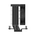 Side view of the black Ocypus Gamma A40 BK cooler, showing the heat sink fins and black heatpipes.