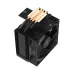 Angled view of the black Ocypus Gamma A40 BK cooler, showing the copper-tipped heatpipes and black fan.