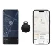 Map view of Hoco E101A Dual Mode Anti-Lost GPS Tracker showing phone screen tracking location in real time