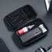 Flat lay of the Ulanzi FM02 Fog Machine kit showing device, remote, nozzles, batteries, and accessories in a zippered case.