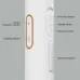 Close-up view of Xiaomi Qualitell E3 Mosquito Swatter Bat showing labeled indicators, modes, and shock start button.
