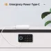 Side view of SmartX SX-CL01 Drawer Lock showing keypad with Type-C emergency power device connected for backup access.