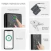 Multi-method view of SmartX SX-DBL05 Door Lock showcasing fingerprint, card, mechanical key, app, and password unlock options.