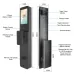 Diagram of SmartX SX-I1Pro Door Lock showing outer and inner views with display, fingerprint sensor, and multiple ports.