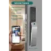 Front view of SmartX SX-Z2Pro Door Lock with keypad, camera, and smartphone connectivity for remote unlocking and video calls.