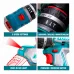 Feature collage of TOTAL TIDLI20868 Drill Machine highlighting speed settings, LED light, and forward/reverse switch.