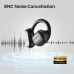 Monster Open Touch Pro 100 earbud shown in black demonstrating ENC noise cancellation with soundwave visuals.