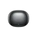 Straight‑on view of the QCY MeloBuds N20 ANC Earbuds closed black charging case highlighting its smooth compact design.
