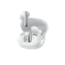 Angled front view of the QCY MeloBuds N20 ANC Earbuds displayed in an open white charging case.