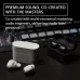 Top view of Sony WF-1000XM6 Noise Canceling True Wireless Earbuds with dual charging cases beside audio mixing console.