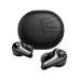 Front view of the black and silver SoundPEATS C30 wireless earbuds with their matching charging case.