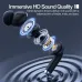 Exploded view of Weofly LifeFits Earbuds illustrating internal drivers and components for immersive sound.