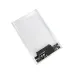 OSCOO HD1 transparent 2.5-inch HDD enclosure, angled view of the open casing showing the internal SATA PCB.