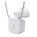 Rear angled view of the AIBI Pocket AI Pet highlighting its smooth back panel and attached neck strap.