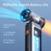 Angled close‑up of the Jisulife Ultra2 Mini Handheld Fan highlighting battery display and airflow output design.