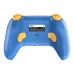 Rear view of blue 8BitDo Ultimate controller showing a mode switch and back paddles.