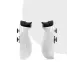 Side view of white Lenovo Legion Go S handheld gaming controllers.