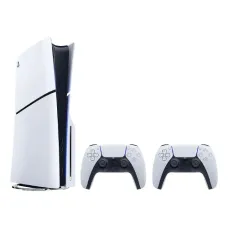 Sony PlayStation 5 Slim Console - Two DualSense Wireless Controllers Bundle