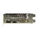 Rear I/O view of AFOX GTX 1050 Ti 4GB GPU with DisplayPort, HDMI, and DVI-D outputs on metal bracket.