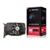 Front angled view of the ARKTEK AMD Radeon RX 550 4GB GDDR5 Graphics Card shown beside its product box.