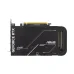 Backplate view of ASUS Dual GeForce RTX 5050 8GB GDDR6 OC Edition Graphics Card with branding, mode switch, and screw mounts.