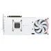 Backplate view of ASUS ROG Astral GeForce RTX 5090 32GB GDDR7 WHITE OC GPU with white design, RGB fan, and Astral branding.