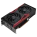Angled view of Colorful GeForce RTX 5060 Ti Battle AX NB DUO 16GB-V GPU showing dual-fan layout and output ports.