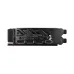Graphics card rear I/O panel with four DisplayPort connectors, one HDMI port, and ventilation slits