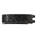 GPU I/O panel showing 3 DisplayPort and 1 HDMI output with ventilation slots for heat dissipation.