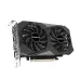 Gigabyte GPU featuring dual cooling fans, PCIe connector, and HDMI plus DisplayPort outputs for monitors