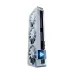 Intel ARC graphics card with white triple-fan design and illuminated logo for gaming and creative tasks.