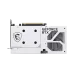 Backplate view of MSI GeForce RTX 5060 Ti 8G VENTUS 2X OC WHITE PLUS GPU with dragon logo, GeForce RTX text, and cooling cutouts.