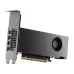Side view of NVIDIA RTX PRO 2000 Blackwell Graphics Card showing compact design, blower fan, and multiple display ports.