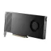 Angled view of NVIDIA RTX PRO 4000 Blackwell Graphics Card with blower-style cooling and visible PCIe connector.