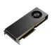 Angled view of NVIDIA RTX PRO 5000 Blackwell Graphics Card with gold heatsink and multiple display output ports.