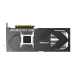 Rear view of PNY GeForce RTX 5090 32GB OC Graphics Card showing metal backplate, heatsink, and PCIe connector.
