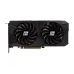Front view of PowerColor Fighter AMD Radeon RX 7600 8GB F/V2 GPU showing dual fans and angular black shroud.